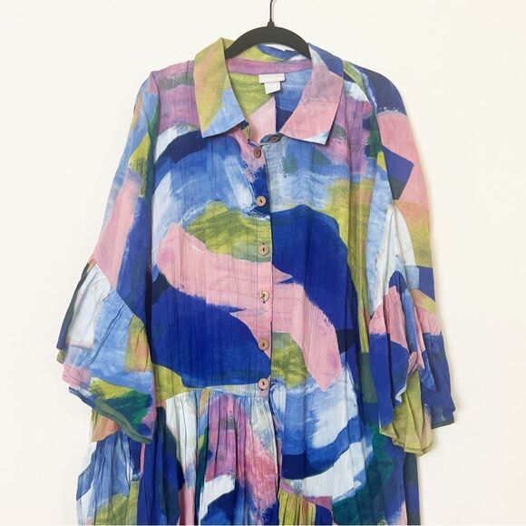 Avenue/ Zim & Zoe Splash Print Tunic, Size 22/24 - Picture 7 of 13